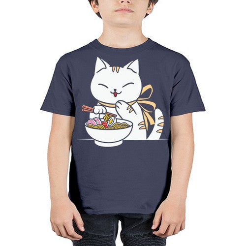 Ramen Cat Kawaii Anime Tee Japanese 280# - anime - Youth Tee Unisex