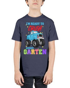 Ready to Crush Kindergarten MonsterTruck 719# - kindergarten - Youth Tee Unisex