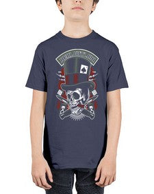 Real Outlaw Skull 1011# - skull and bones - Youth Tee Unisex