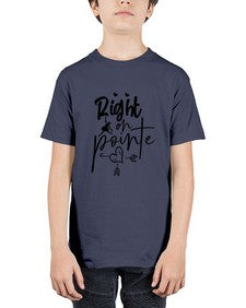 Right on pointe 181# - ballet - Youth Tee Unisex