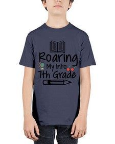 Roaring My Into seventh Grade 763# - seventh grade - Youth Tee Unisex