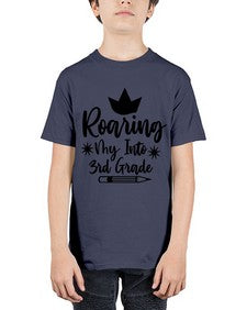 Roaring My Into third Grade 766# - third grade - Youth Tee Unisex