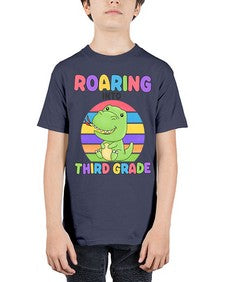 Roaring to third Grade Trex 773# - third grade - Youth Tee Unisex