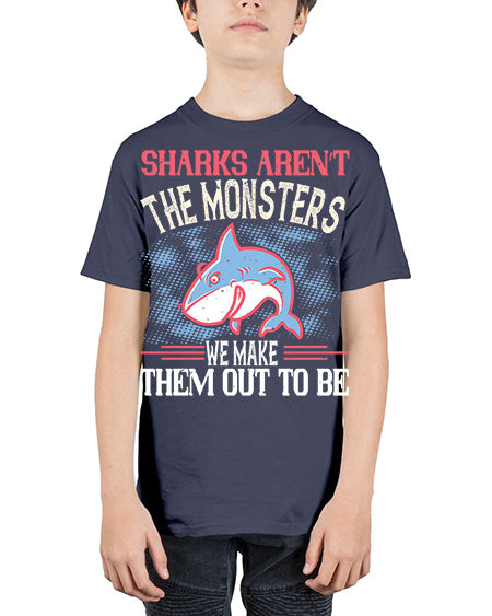Sharks aren’t the monsters we make them out to be Style 24# - shark-fish - Youth Tee Unisex