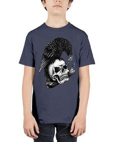 Skull Crow 1052# - graphic - Youth Tee Unisex