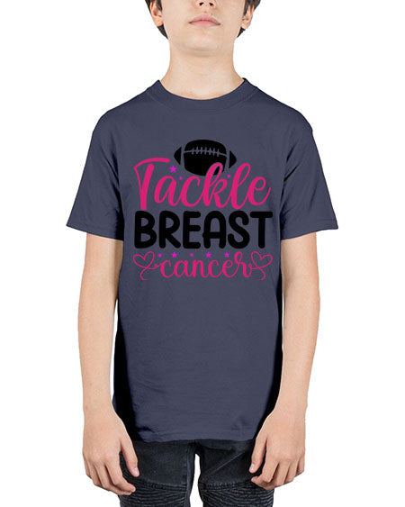Tackle Breast Cancer 4# - breast cancer - Youth Tee Unisex