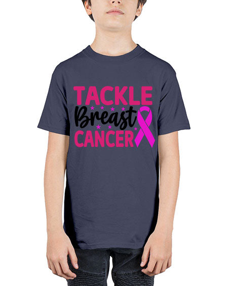 Tackle Breast Cancer 5# - breast cancer - Youth Tee Unisex