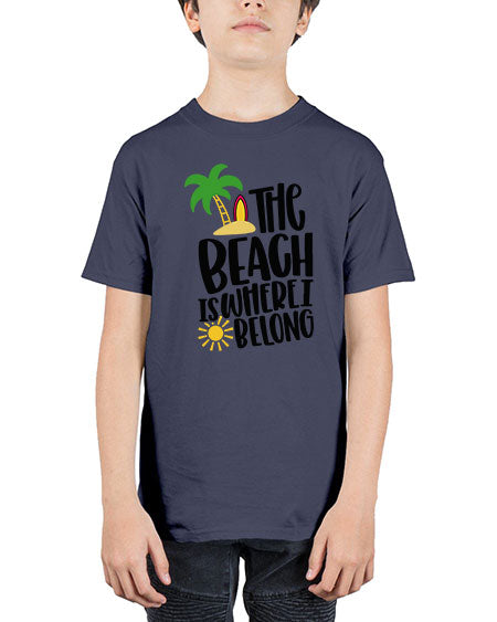The Beach Is Where I Belong Style 11# - summer - Youth Tee Unisex