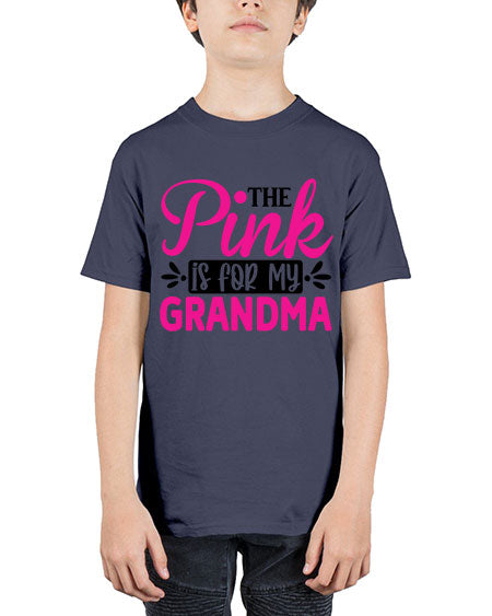 The Pink is for My Grandma 2# - breast cancer - Youth Tee Unisex