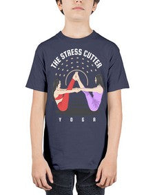 The Stress Cutter 562# - yoga - Youth Tee Unisex
