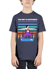 The Way to Happiness 566# - yoga - Youth Tee Unisex