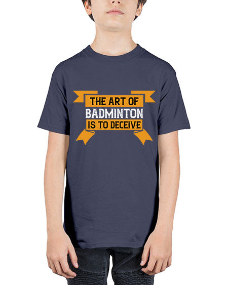 The art of badminton is to deceive 1853# - badminton - Youth Tee Unisex
