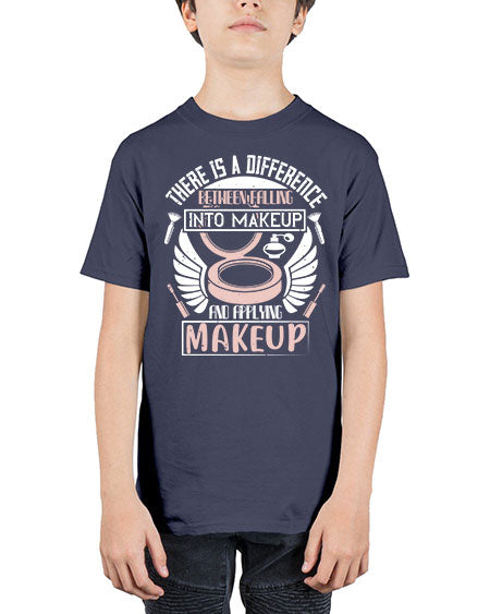 There is a difference between falling into makeup and applying makeup Style 178# - beauty - fashion - Youth Tee Unisex