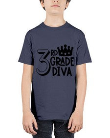 Third Grade Diva 953# - third grade - Youth Tee Unisex