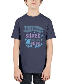 Third grade shark doo doo doo doo 973# - third grade - Youth Tee Unisex