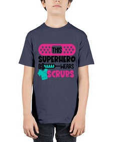 This Superhero Wears Scrubs Style Style 1565# - nurse - Youth Tee Unisex