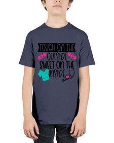 Tough On The Outside Sweet On The Inside Style Style 1581# - nurse - Youth Tee Unisex