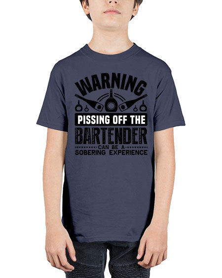 Warning Style 462# - bartender - Youth Tee Unisex