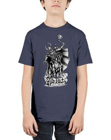 Warrior Skull Files 1208# - skull and bones - Youth Tee Unisex