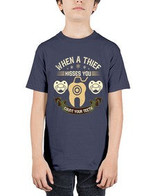 When a thif kisses you count your teeth Style 471# - dentist - Youth Tee Unisex