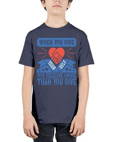 When you give yourself you receive more than you give Style 8# - volunteer - Youth Tee Unisex