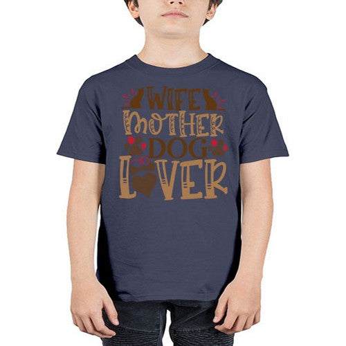 Wife Mother Dog Lover Style 58# - dogs - Youth Tee Unisex