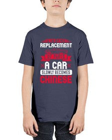With each replacement of parts a car slowly becomes Chinese 91# - car - Youth Tee Unisex