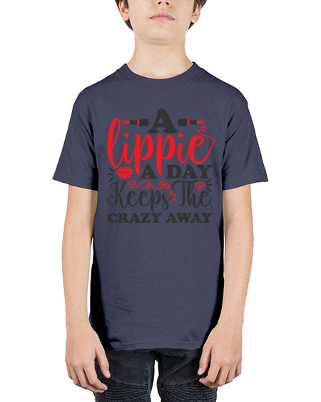 a lippie a day keeps the crazyaway Style 166# - beauty - fashion - Youth Tee Unisex
