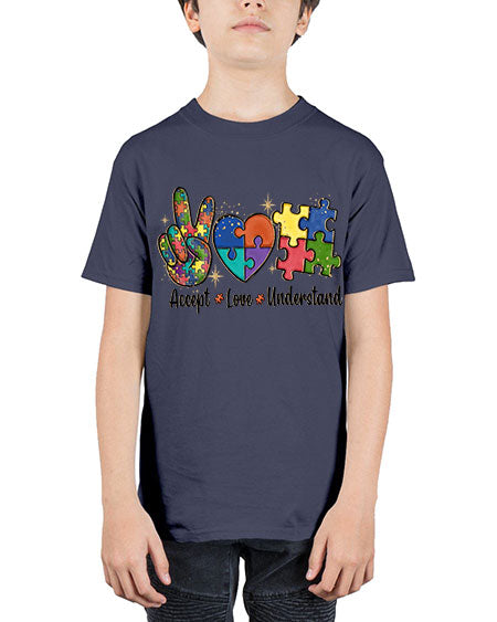 accept love understand 2# - autism - Youth Tee Unisex