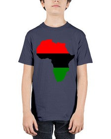 africamap 276# - black words and phrases - Youth Tee Unisex