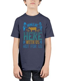 animals are here with us not for us 23# - vegan - Youth Tee Unisex