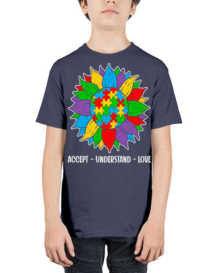 autism accept understand 7# - autism - Youth Tee Unisex