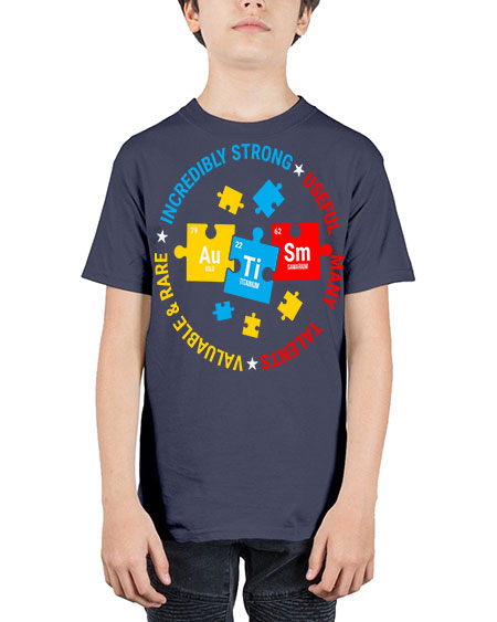 autism elements periodic table awareness 19# - autism - Youth Tee Unisex