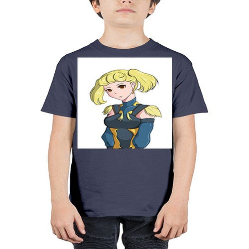 blonde girl wearing royal dress 30# - anime - Youth Tee Unisex