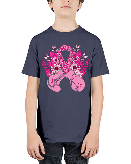 boxing gloves breast cancer - breast cancer - Youth Tee Unisex
