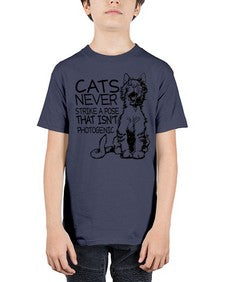cats never strike a pose that isnt photogenic - cats - Youth Tee Unisex
