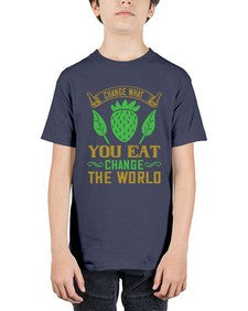 change what you eat change the world 81# - vegan - Youth Tee Unisex