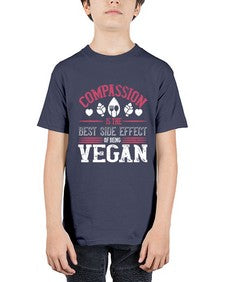 compassion is the best side effect of being vegan 877# - vegan - Youth Tee Unisex