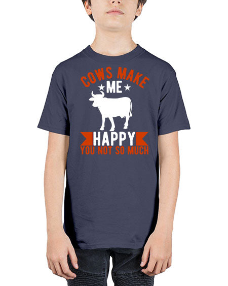 cows make me happy you not so much Style 5# - cow - Youth Tee Unisex