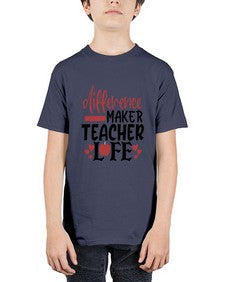 difference maker teacher life Style 120# - teacher - Youth Tee Unisex