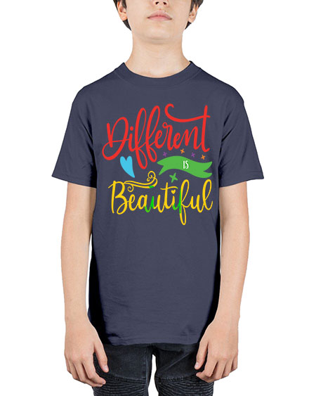 different is beautiful Style 11# - autism - Youth Tee Unisex