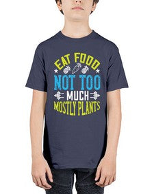 eat food not too much mostly plants 157# - vegan - Youth Tee Unisex