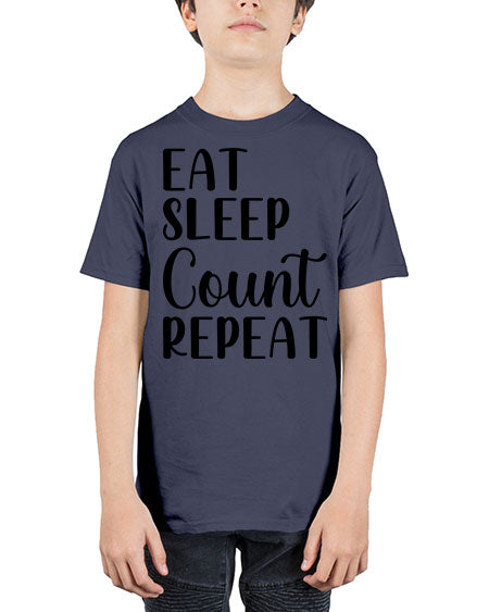 eat sleep count repeat 735# - pharmacist - Youth Tee Unisex