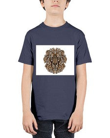 ethnic lion 430# - mandala - Youth Tee Unisex