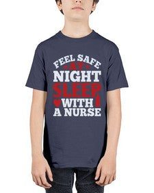 feel safe at night sleep with a nurse Style 776# - nurse - Youth Tee Unisex