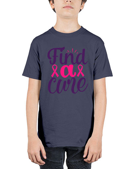 find a cure - breast cancer - Youth Tee Unisex