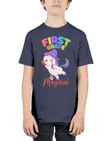 first Grade is Magical Unicorn 142# - first grade - Youth Tee Unisex