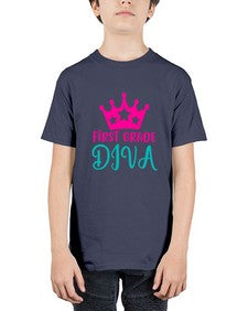 first grade diva 128# - first grade - Youth Tee Unisex