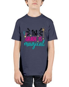 first grade is magical 140# - first grade - Youth Tee Unisex