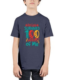 first grade survived one hundred days of me 158# - first grade - Youth Tee Unisex